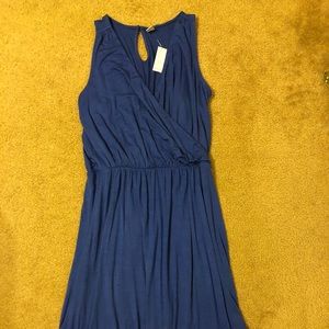 TALL NWT Royal Blue Dress size large tall Soft!!